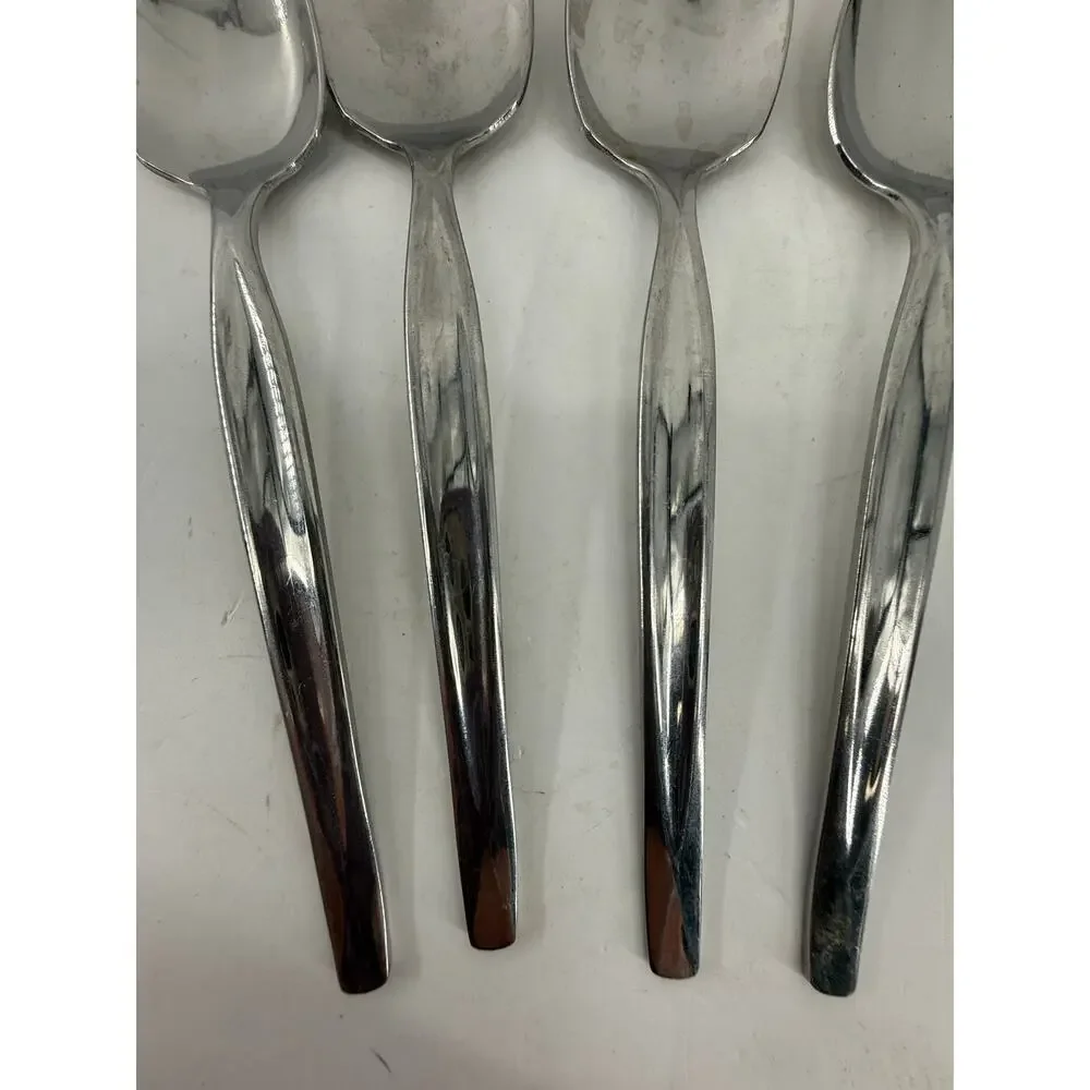 WM Rogers MFG Co USA Stainless Grapefruit Spoons Serrated Citrus Set Of 4 Spoons